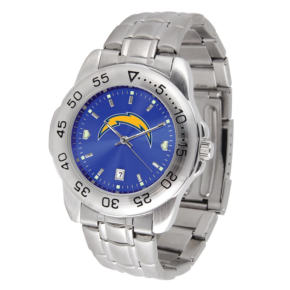NFL Mens Los Angeles Chargers Sport Steel Watch